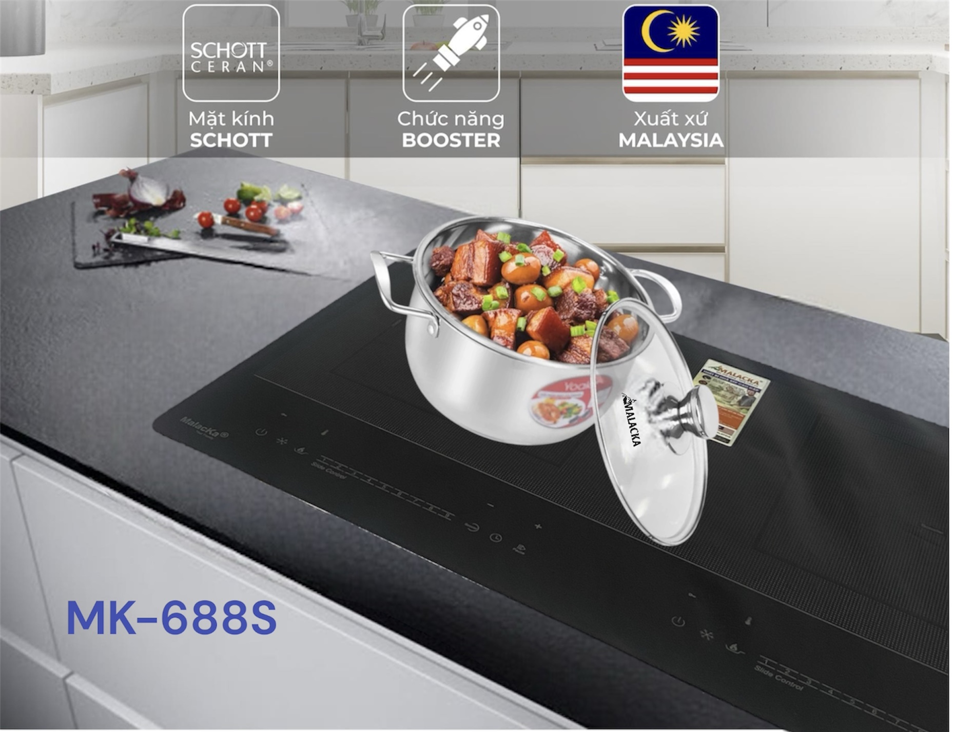BẾP TỪ ĐÔI MK-688S